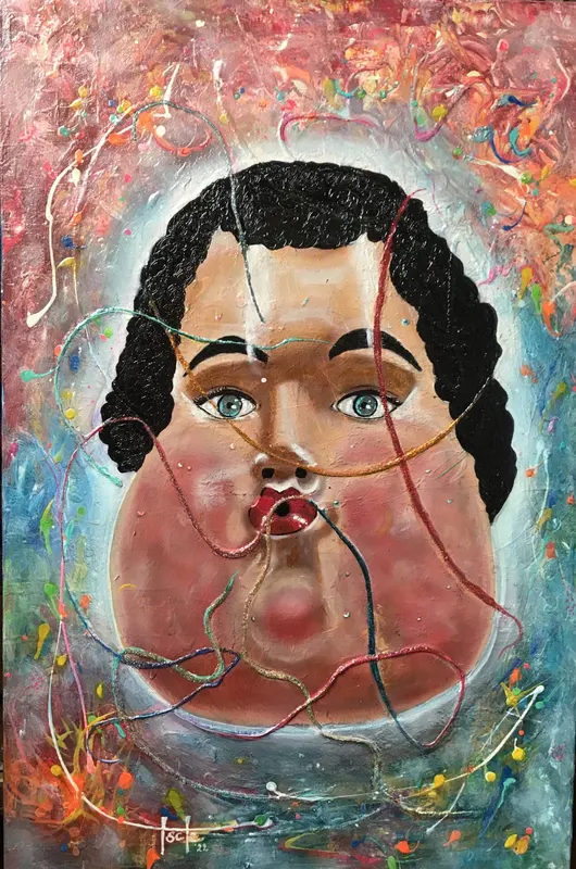 Amor, Acryl op canvas
