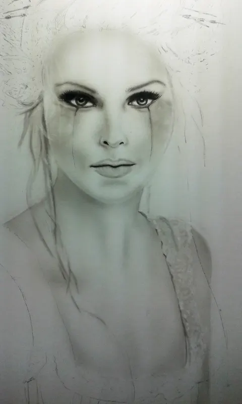 HC3, Acryl op airbrushpapier
