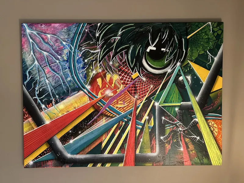 Hīrō, Acryl op canvas